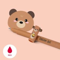 LEGAMI löschbarer Gelstift Bär - Tinte rot - Erasable Pen 2026