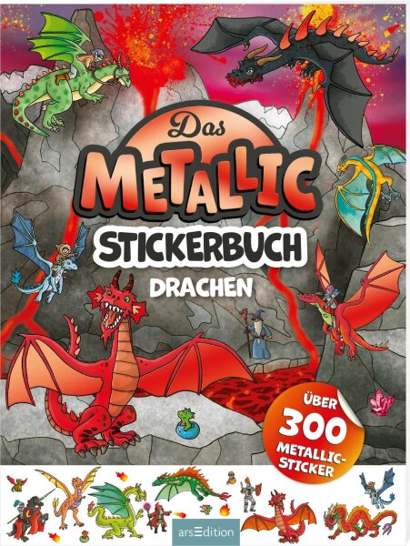 ARS EDITION Das Metallic-Stickerbuch – Drachen