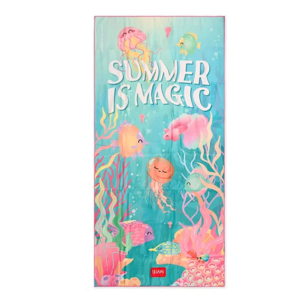 LEGAMI Strandtuch Summer is Magic Handtuch Mikrofaser