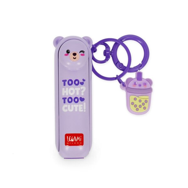 LEGAMI Mini Ventilator Teddy Bär Lilac – tragbarer Ventilator