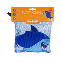 LEGAMI Schwimmender Ball Shark Strandball mit Hai Design Wasserball