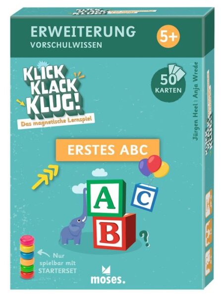MOSES Klick Klack Klug Kartenset ABC ab 5 Jahren