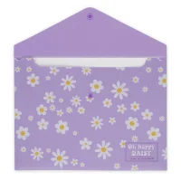 LEGAMI Fold & Order Dokumentenmappe – Dokumentenmappe, Daisy, gelb/weiß