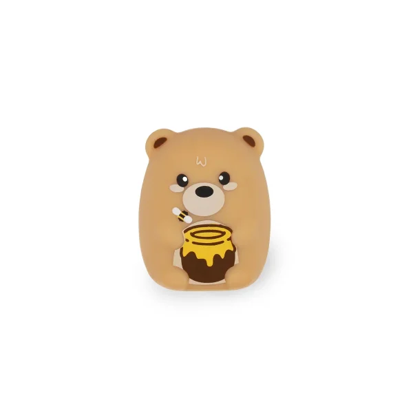 LEGAMI Bear Sweet Bear Anspitzer mit Behälter – Anspitzer mit Auffangbehälter, Teddy Bear, braun