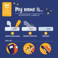 LEGAMI My Name Is Set mit 66 selbstklebenden Etiketten...