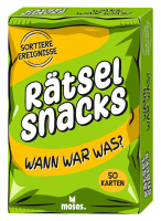 MOSES Rätsel Snacks - Wann war was? 50 Karten Sortiere Ereignisse