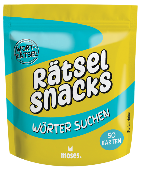 MOSES Rätsel Snacks - Wörter suchen 50 Karten Worträtsel