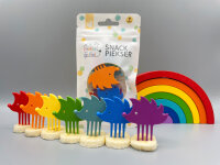 PIEKSI & GRIFFEL Snack Piekser 7er Set - Rainbow -...
