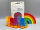 PIEKSI & GRIFFEL Snack Piekser 7er Set - Ocean´s Seven– Regenbogen Brotdosen-Piekser mit 7 bunten Tintenfischen