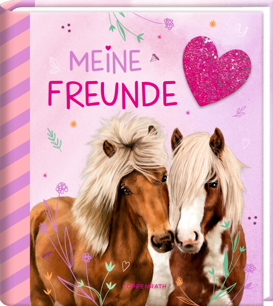 CS Freundebuch Pferdefreunde mit Glitzerpatch - Meine Freunde