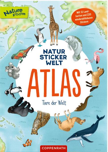 CS Natur-Stickerwelt: Atlas - Tiere der Welt (Nature Zoom)