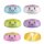 TRENDHAUS Rainbow Squeeze Soft-Dumpling Ø 6cm, 6-fach sortiert