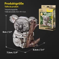 CubicFun 3D Puzzle Koala 60 Teile aus Kraftpapier  Bastelset