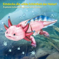 CubicFun 3D Puzzle Axolotl 50 Teile aus Kraftpapier Bastelset