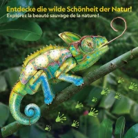 CubicFun 3D Puzzle Chamäleon 63 Teile aus Kraftpapier Bastelset