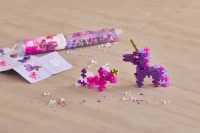 PLUS-PLUS 100 Kreativ Bausteine Fabeltiere - Glitzer Einhorn