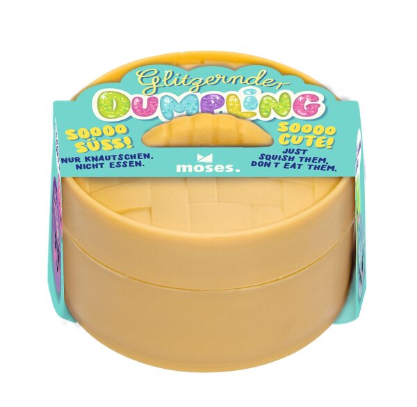 MOSES Glitzernder Dumpling – Mystery Box | Squishy mit Glitzer