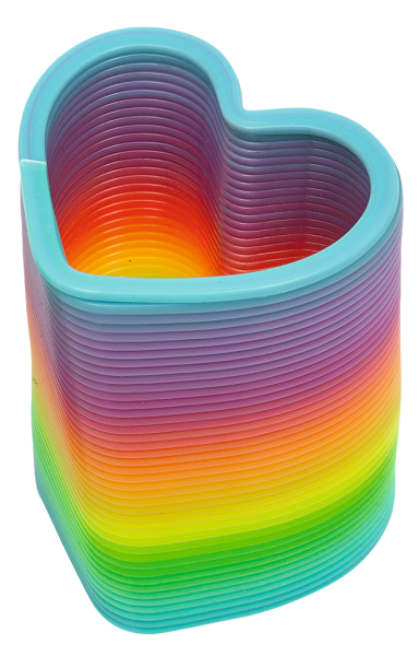 MOSES Regenbogen-Spirale Herz Stern Spirale