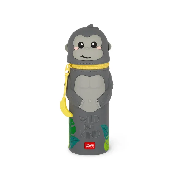 LEGAMI KAWAII - GORILLA Silikonmappe Federmäppchen