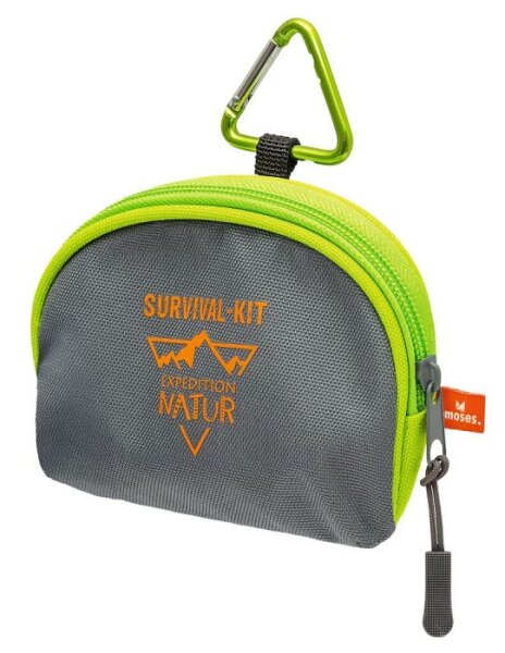 MOSES Survival-Kit - Kompass, Taschenlampe, Feuerstarter,...