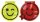 MOSES Magnet-Clips mit LED Smile – 2er-Set - vers. Farben