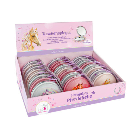 BB-Klostermann Taschenspiegel Pferdeliebe 4 Motive