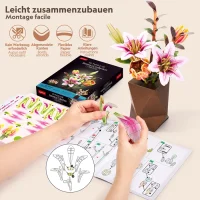 CubicFun 3D Puzzle Pflanzentopf Tulpe & Lilie – 103 Teile