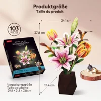 CubicFun 3D Puzzle Pflanzentopf Tulpe & Lilie – 103 Teile