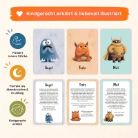 RABANO 50 Gefühlskarten für Kinder - Monster