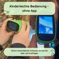 RABANO Digitales Mikroskop Kinder | Abenteuer Mikroskop für Kinder | Grün