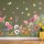 280 Wandtattoo Bunte Blumenwiese – Blumen, Schmetterlinge & Blüten – Wanddeko in 6 Größen
