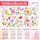 280 Wandtattoo Bunte Blumenwiese – Blumen, Schmetterlinge & Blüten – Wanddeko in 6 Größen