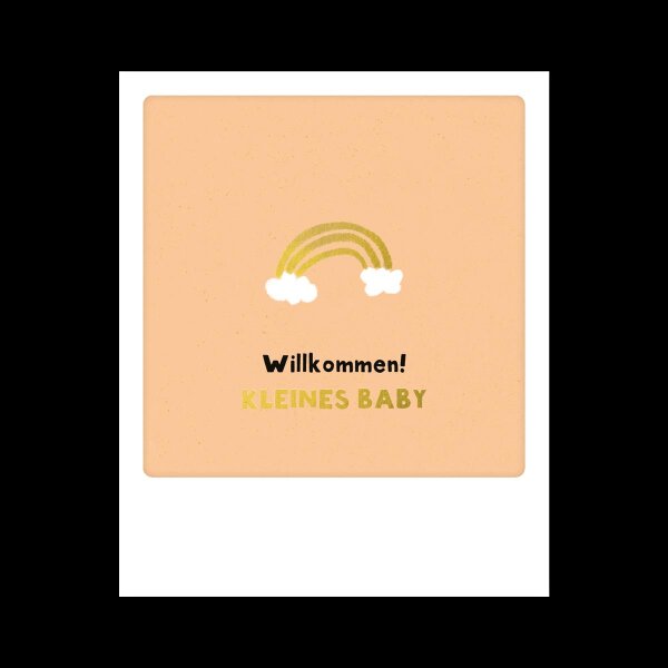 Pickmotion Kleine Postkarte Willkommen Baby